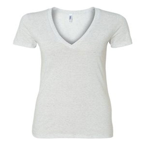 Bella + Canvas 8435 Ladies Triblend Short-Sleeve Deep V-Neck T-Shirt