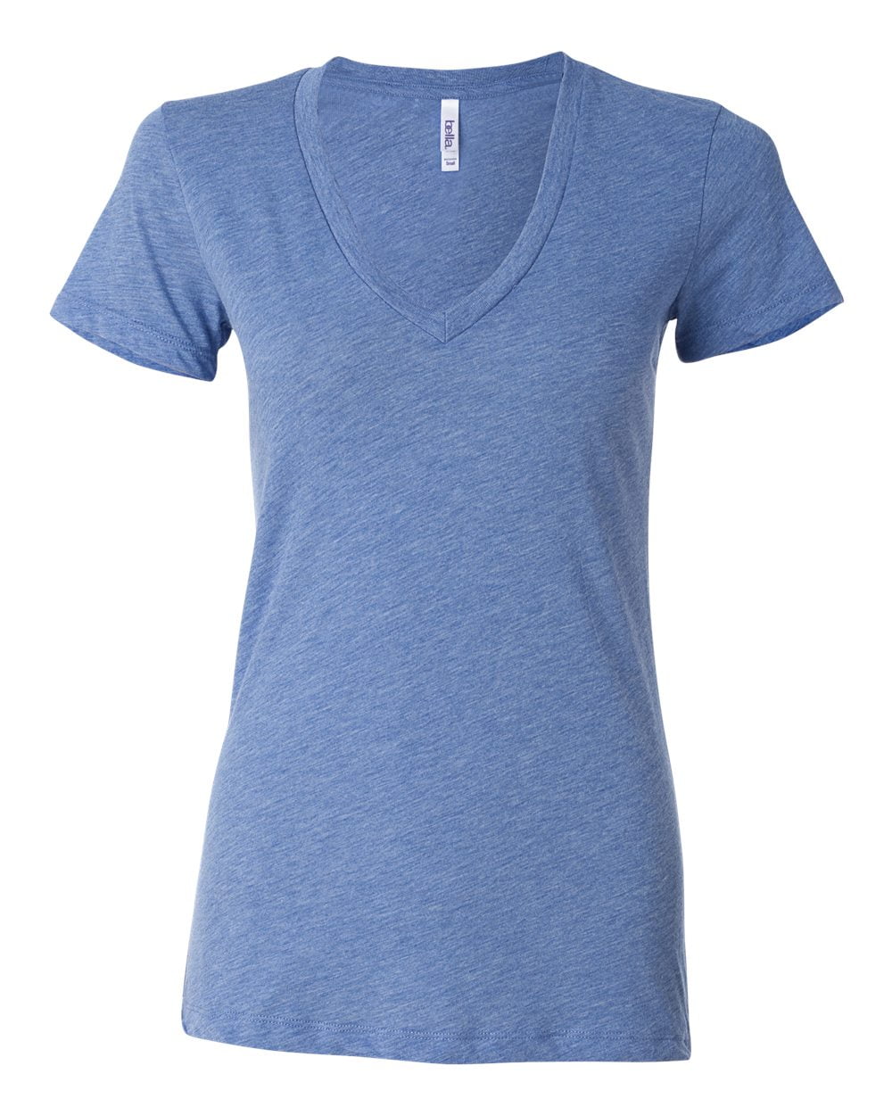 Bella + Canvas 8435 Ladies' Triblend Short-Sleeve Deep V-Neck T-Shirt ...