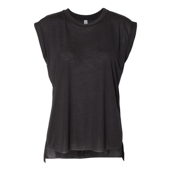 Bella + Canvas 8804 Ladies' Flowy Muscle T-Shirt with Rolled Cuff (2 PACK)