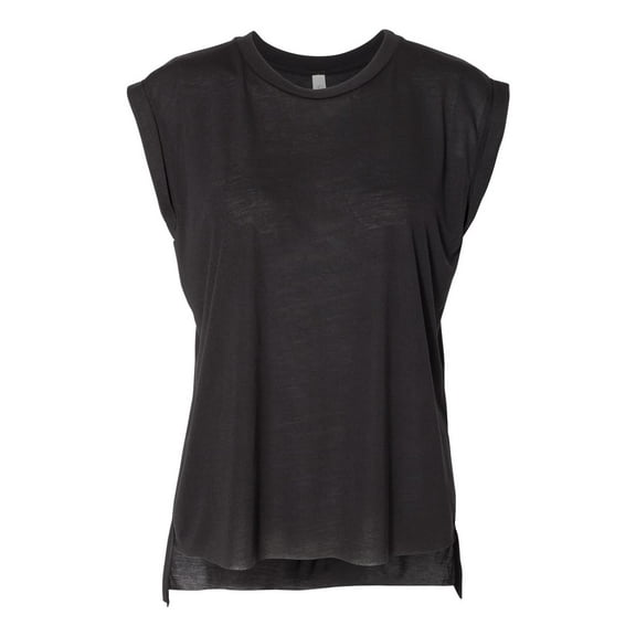 Bella + Canvas 8804 Ladies' Flowy Muscle T-Shirt with Rolled Cuff