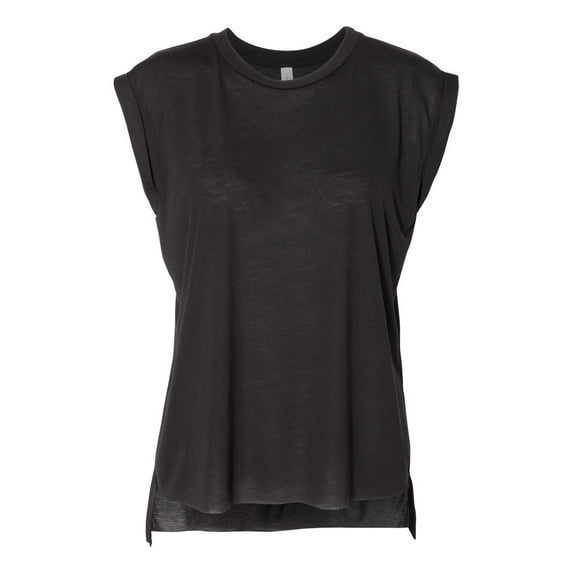Bella + Canvas 8804 Ladies' Flowy Muscle T-Shirt with Rolled Cuff