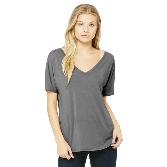 Bella Canvas 8815 - Women's Slouchy V-Neck Short Sleeve Tee