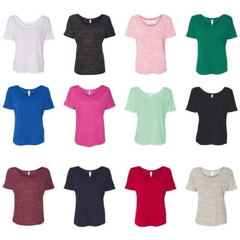 Bella+Canvas Women's Deep V-Neck Jersey T-Shirt - Ringspun Cotton Tee (X-Large, Kelly Green)