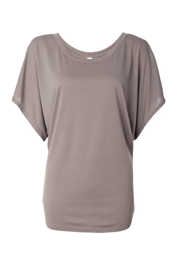 Bella + Canvas 8821 Ladies' Flowy Draped Sleeve Dolman T-Shirt