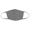 thumbnail image 1 of Bella Canvas Adult Reusable Face Mask - Deep Heather, M/L, Package of 5, 1 of 1