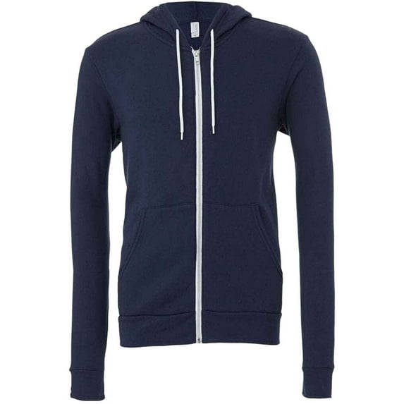 Bella + Canvas Adults Full Zip Hoodie