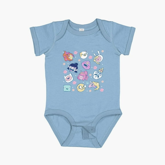 Bella Canvas Adventure Time Friends 1 Short Sleeve Baby One-Piece Newborn Gender Neutral Outfit, Baby Boy Or Girl Bodysuit, Birrthday Gifts