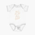 thumbnail image 1 of Bella Canvas All Play All Day Short Sleeve Baby One-Piece Newborn Gender Neutral Outfit, Baby Boy Or Girl Bodysuit, Birrthday Gifts, 1 of 3