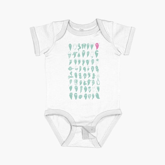 Bella Canvas All The Ghosts Short Sleeve Baby One-Piece Newborn Gender Neutral Outfit, Baby Boy Or Girl Bodysuit, Birrthday Gifts