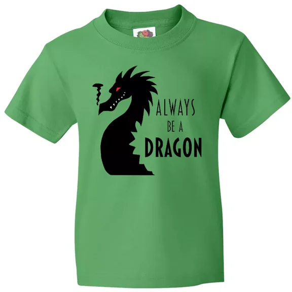 Bella Canvas Always Be A Dragon Dragons Fire Breathing Smile Teeth Of Toddler Shirt