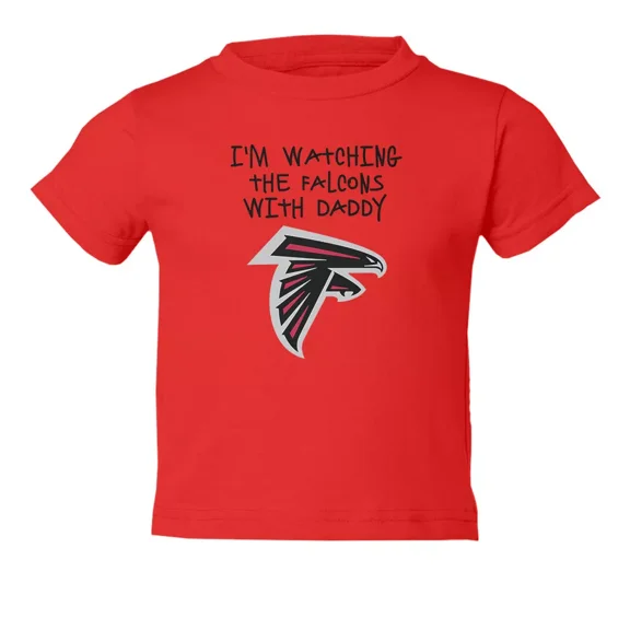 Bella Canvas Atlanta Watching With Daddy Kids Toddler Boys & Girls Shirt, Gift for Baby or Kids