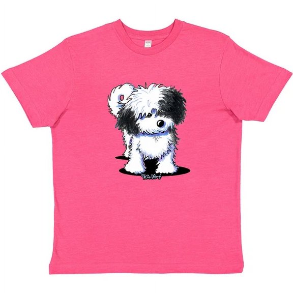 Bella Canvas B/W Havanese - KiniArt Dog Breed Art Black White Kim Toddler Shirt