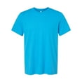 thumbnail image 1 of Bella & Canvas B00706472 CVC Jersey T-Shirt, Neon Blue - Extra Small, 1 of 5