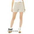 thumbnail image 1 of Bella & Canvas B03006986 Women FWD Fashion Cutoff Fleece Shorts, Heather Dust - Extra Large, 1 of 3