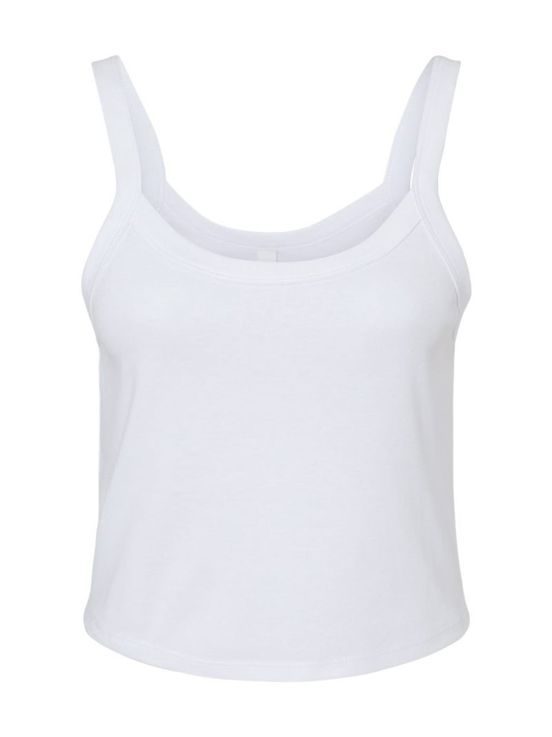 BELLA + CANVAS Women 's Micro Rib Spaghetti Strap Tank