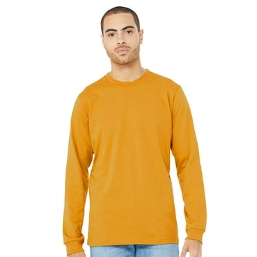 Bella & Canvas B05606466 Jersey Long Sleeve T-Shirt, Mustard - Extra Large