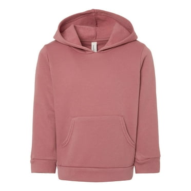 Bella & Canvas B11806305 Toddler Sponge Fleece Pullover Hoodie, Mauve - Size 4T