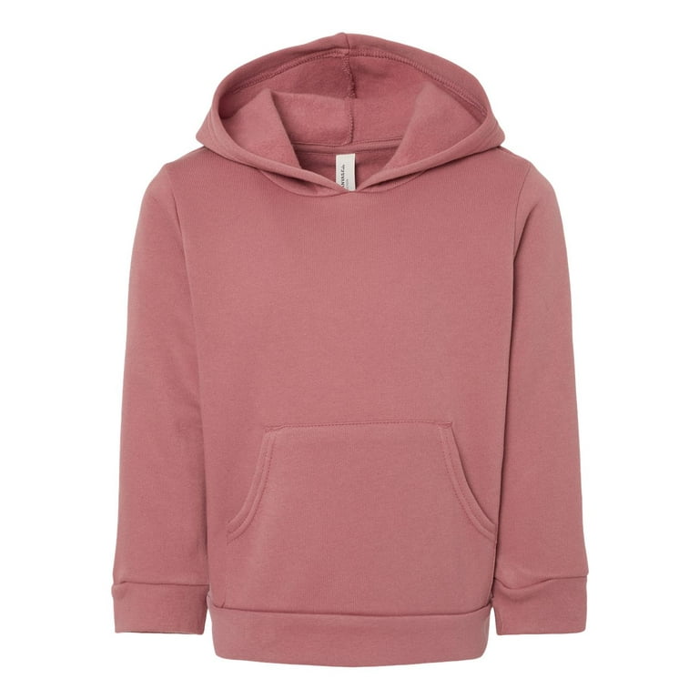 Bella Canvas B11806305 Toddler Sponge Fleece Pullover Hoodie Mauve Size 4T