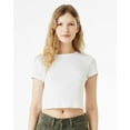 thumbnail image 1 of Bella & Canvas B15706016 Women Micro Rib Baby T-Shirt, Solid White Blend - Extra Large, 1 of 5