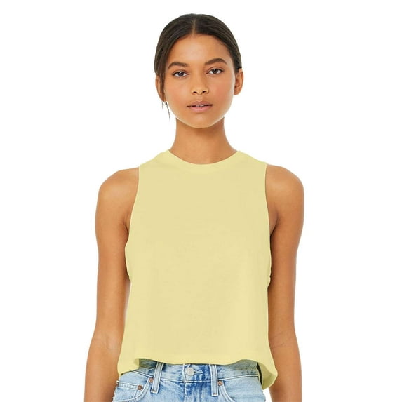 BELLA + CANVAS Women�'s Racerback Crop Tank