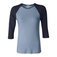 thumbnail image 1 of Bella + Canvas B2000 Women's Baby Rib Contrast Raglan T-Shirt, 1 of 3