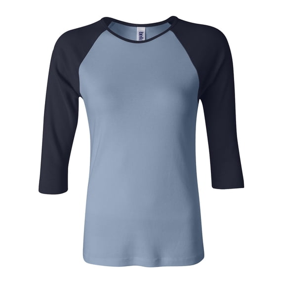 Bella + Canvas B2000 Women's Baby Rib Contrast Raglan T-Shirt
