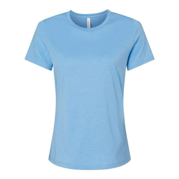 Bella & Canvas B20506184 Women Relaxed Fit Heather CVC T-Shirt, Heather Carolina Blue - Medium