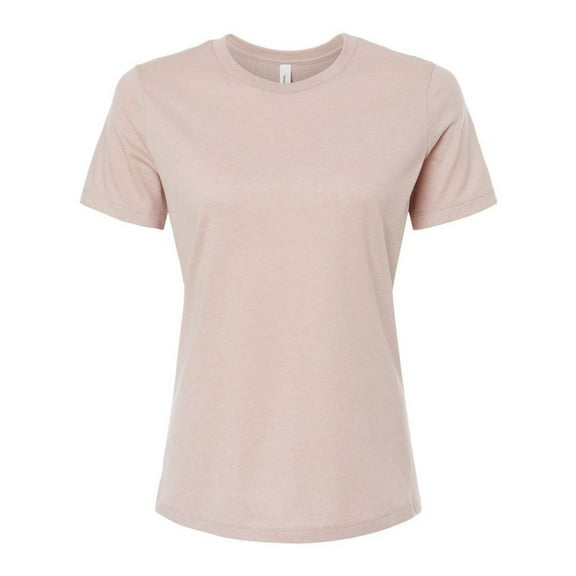 Bella & Canvas B20506316 Women Relaxed Fit Heather CVC T-Shirt, Heather Pink Gravel - Extra Large