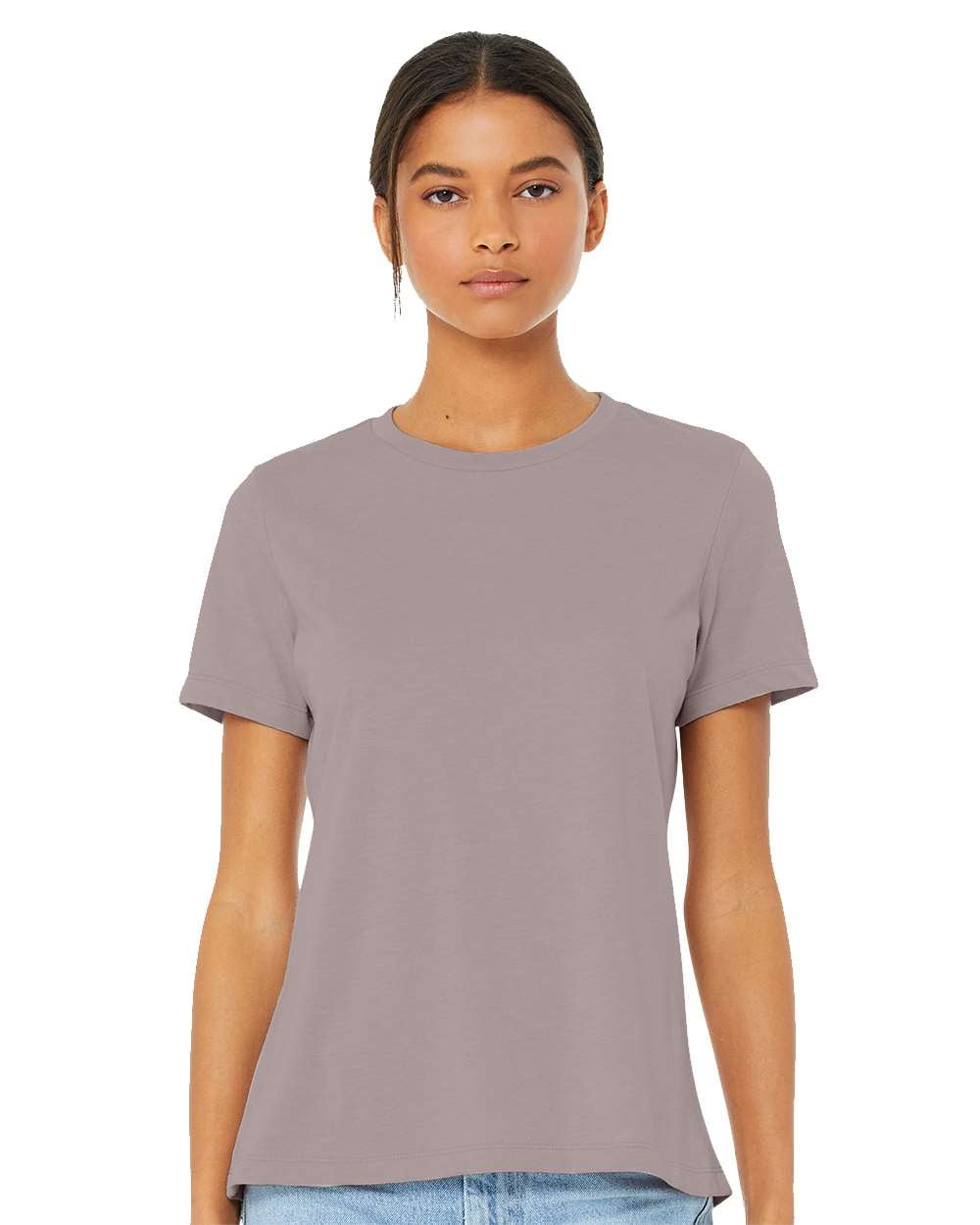 Bella & Canvas B20506317 Women Relaxed Fit Heather CVC T-Shirt, Heather ...