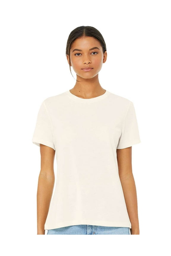 & Canvas B30506267 Women Relaxed Fit Triblend T-Shirt, Solid Natural Triblend - 2XL