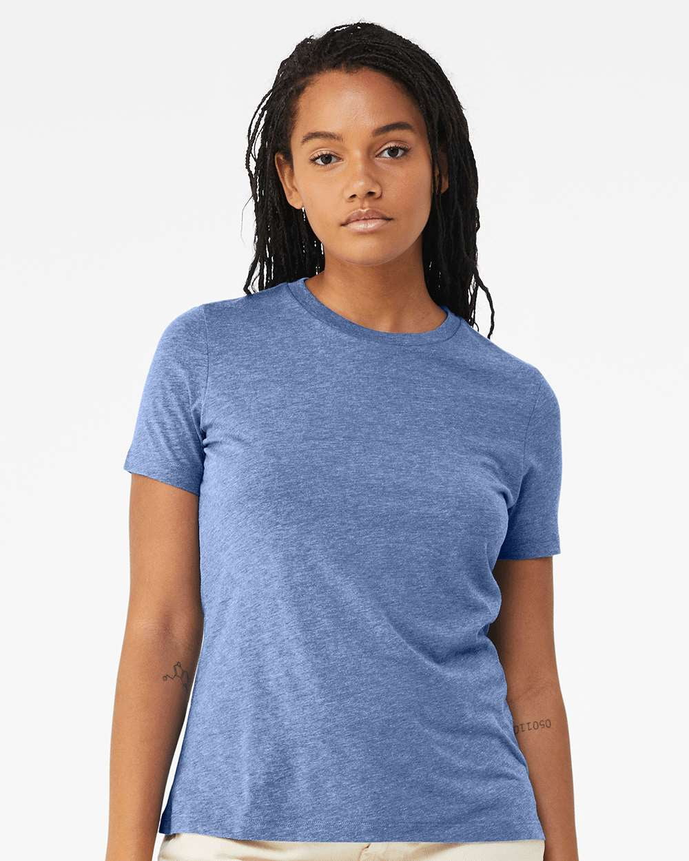 Bella & Canvas B30506297 Women Relaxed Fit Triblend T-Shirt, Blue ...