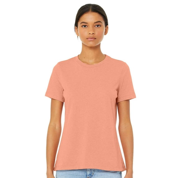 Bella & Canvas B30506435 Women Relaxed Fit Triblend T-Shirt, Sunset Triblend - Large