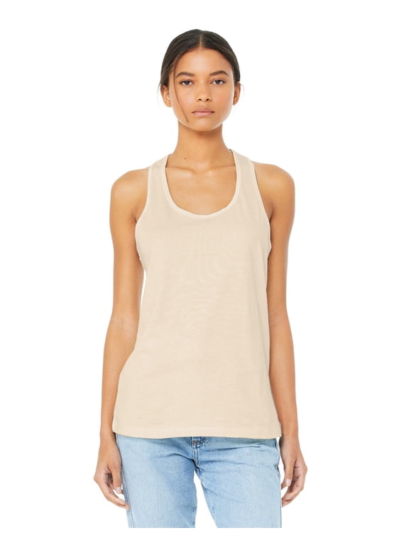 Jsy Racerback Tank Natrl
