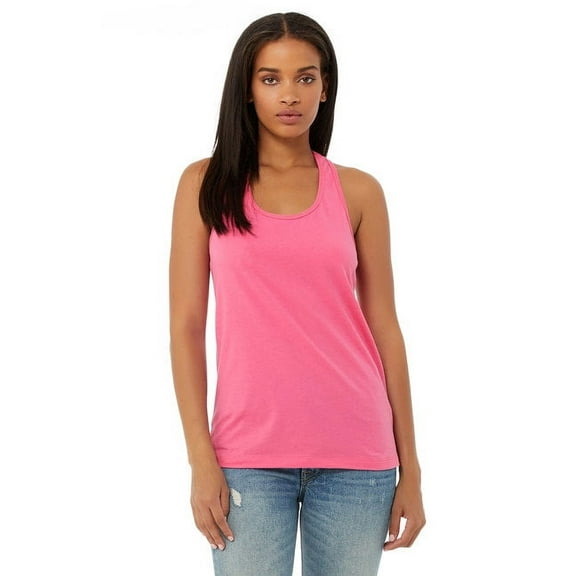 BELLA CANVAS - Women's Jersey Racerback Tank - 6008 - Charity Pink - Size: M