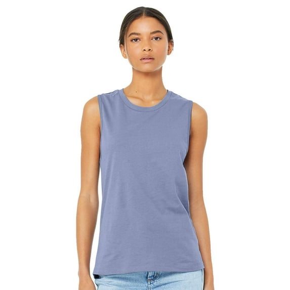 BELLA + CANVAS - Women's Jersey Muscle Tank - 6003 - Lavender Blue - Size: M