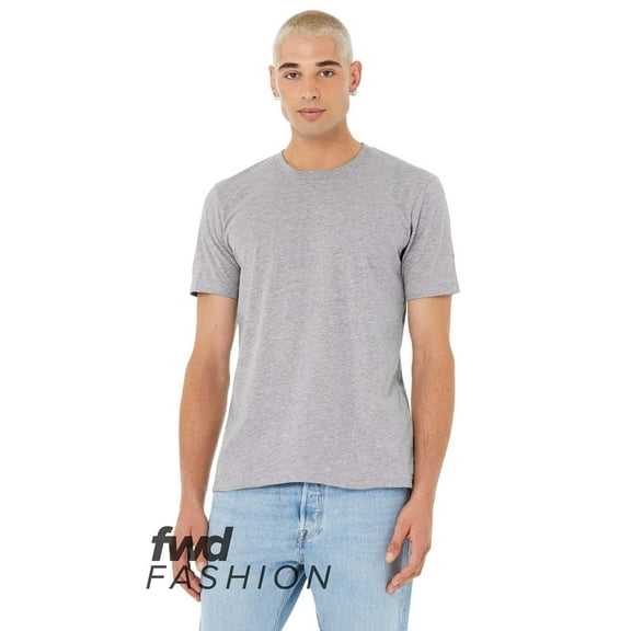 Bella & Canvas B34706306 FWD Fashion Jersey Recycled Organic T-Shirt, Athletic Heather - 2XL