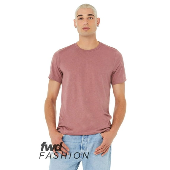 Bella & Canvas B34706314 FWD Fashion Jersey Recycled Organic T-Shirt, Heather Mauve - Large