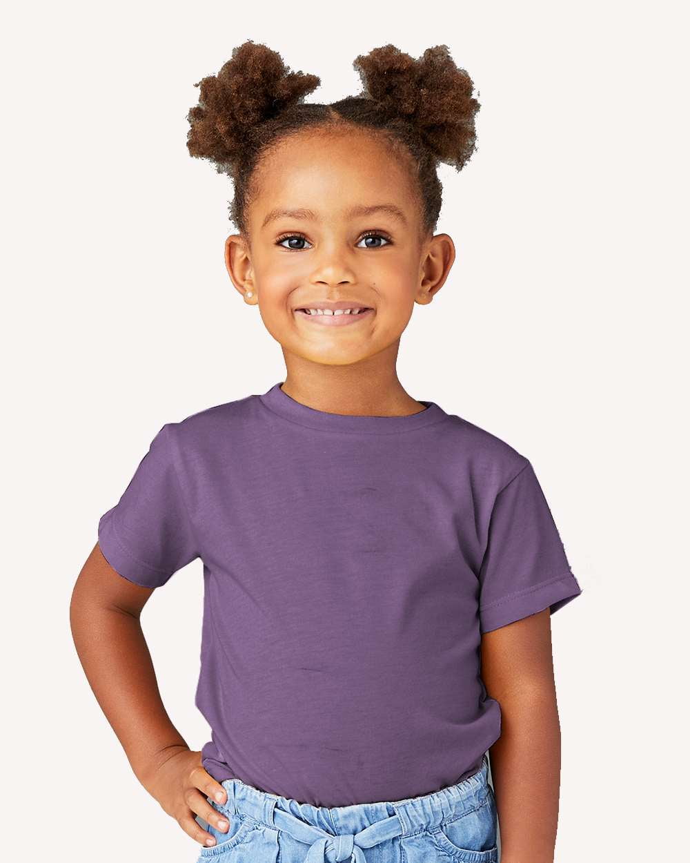 Bella Canvas 6168 Heather Team Purple T-Shirt - Size 4T For Toddlers - View #6