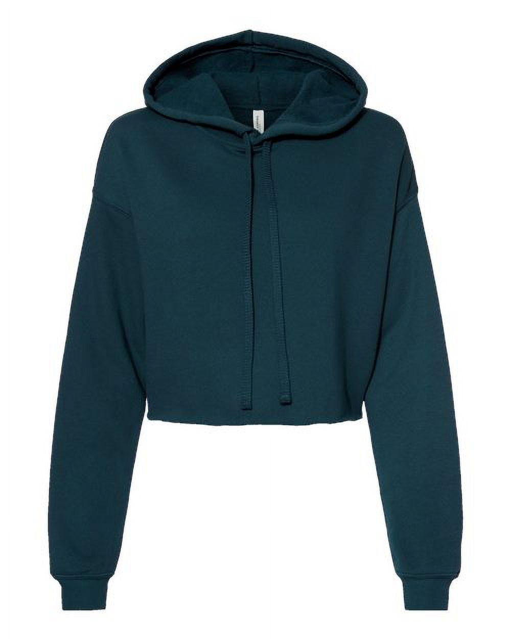 Bella Canvas Womens Fast Fashion Cropped Long Sleeve Hoodie 8512 Walmart