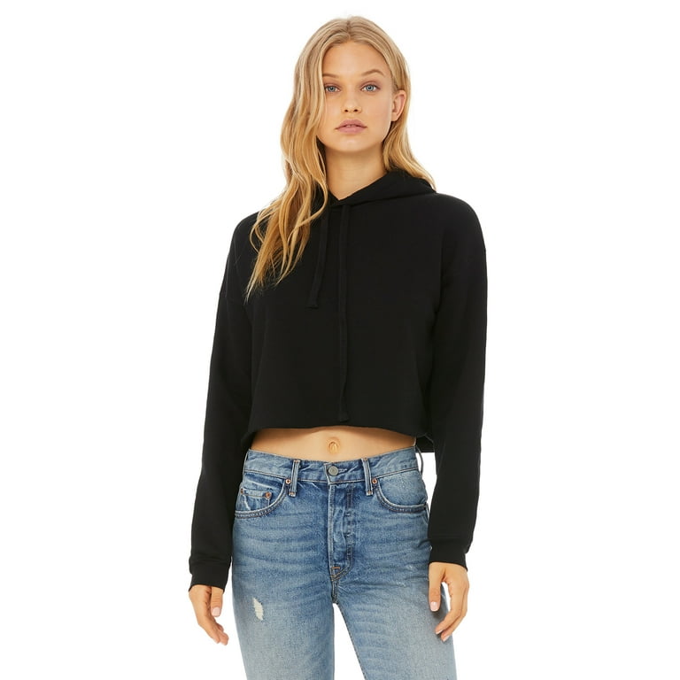 Crop top hoodie walmart sale