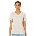 thumbnail image 1 of Bella & Canvas B81006585 Women Relaxed Triblend Short Sleeve V-Neck T-Shirt, Oatmeal Triblend - Large, 1 of 5