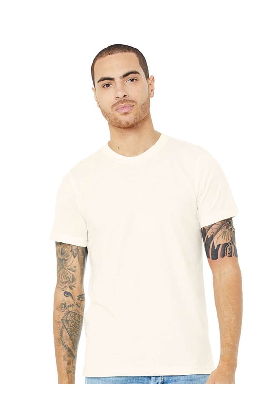 Bella & Canvas B84706123 Tri-Blend T-Shirt, Solid Natural Triblend - Small