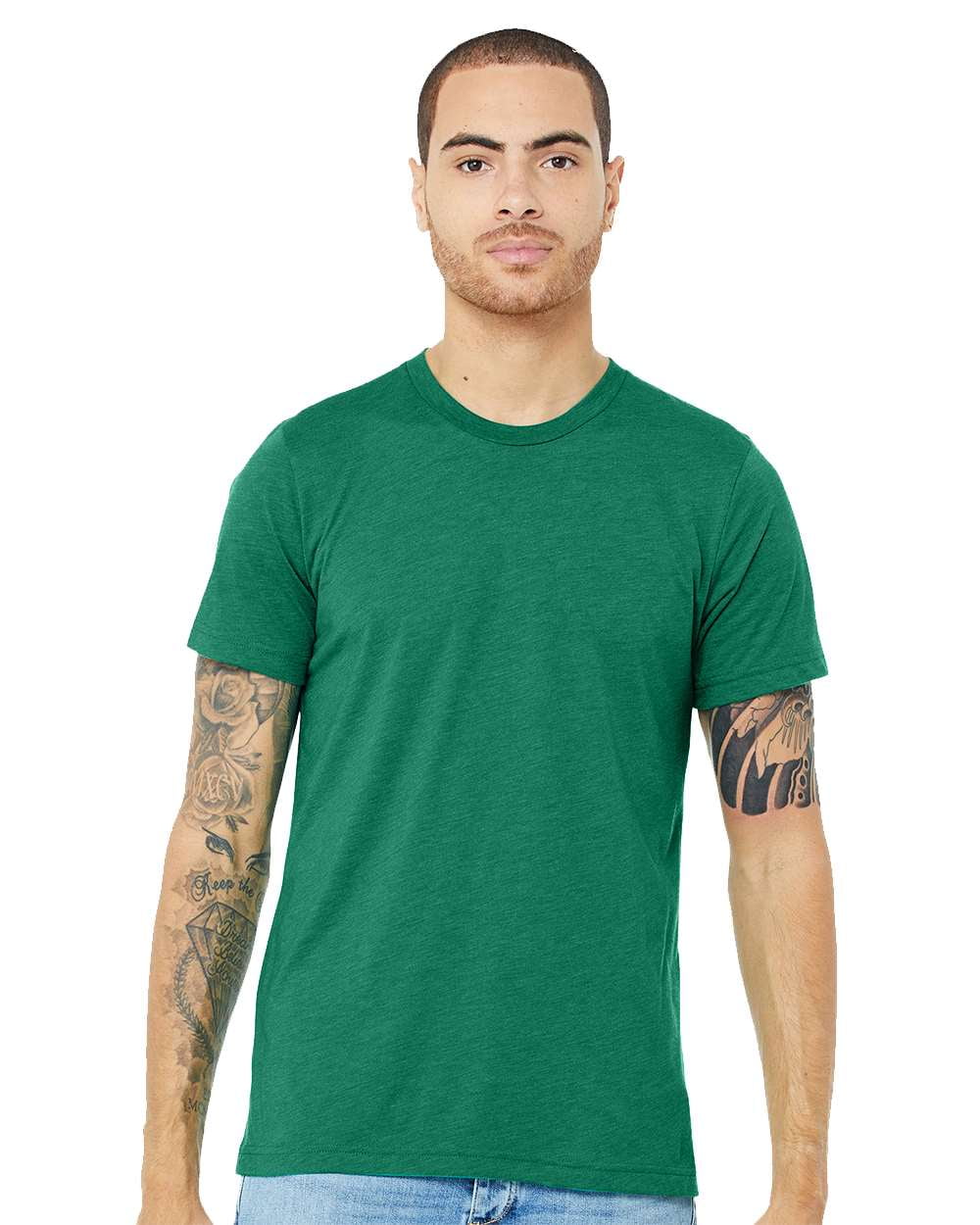 Blue and cheap green t shirt