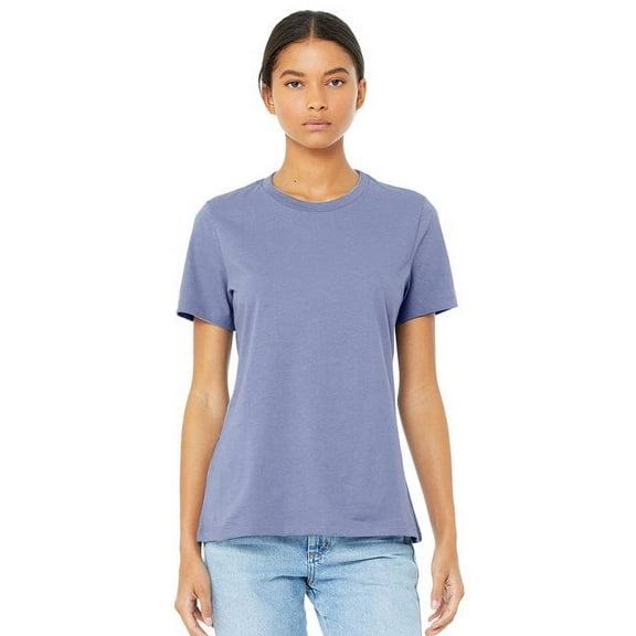Bella & Canvas B86906364 Women Relaxed Jersey T-Shirt, Lavender Blue - Medium