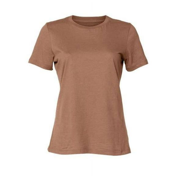 Bella & Canvas B86906486 Women Relaxed Jersey T-Shirt, Chestnut - Extra Large