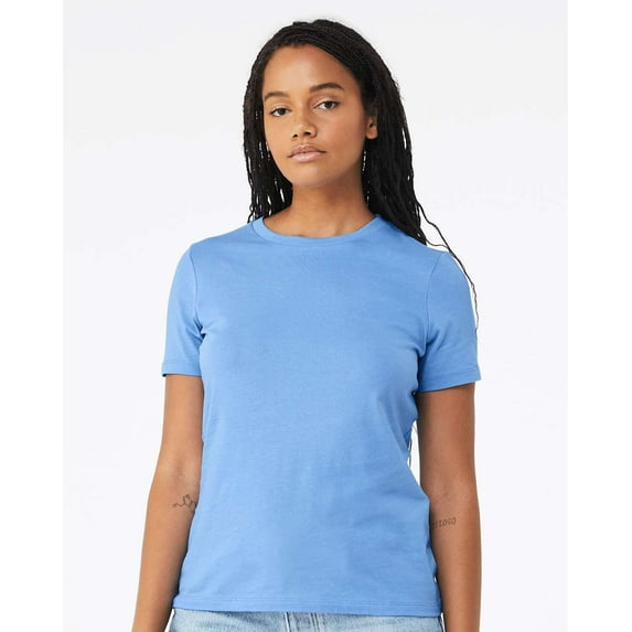 Bella & Canvas B86906853 Women Relaxed Jersey T-Shirt, Carolina Blue - Small