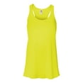 thumbnail image 1 of Bella-Canvas B8800 Womens Flowy Racerback Tank - Neon Yellow, Large, 1 of 5