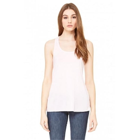 Bella-Canvas B8800 Womens Flowy Racerback Tank - Soft Pink - Large