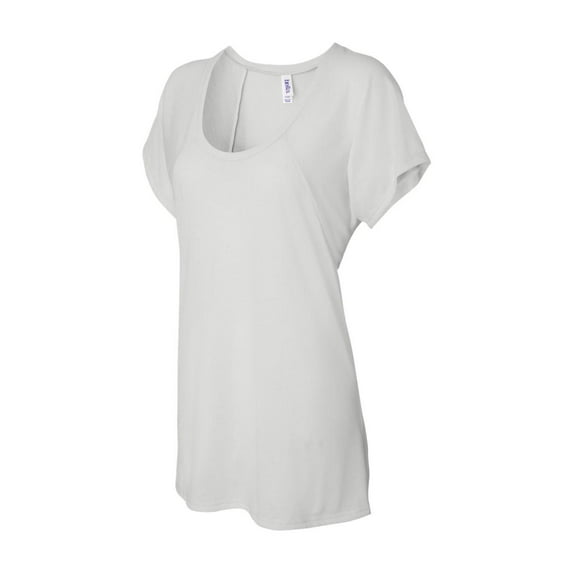 Ladies' Flowy Raglan T-Shirt - WHITE - M