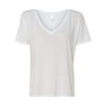 thumbnail image 1 of Bella-Canvas B8815 Womens Slouchy V-Neck T-Shirt, White, Large, 1 of 5